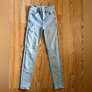 American Eagle Outfitters Pale Blue Women's Skinny Jeans
